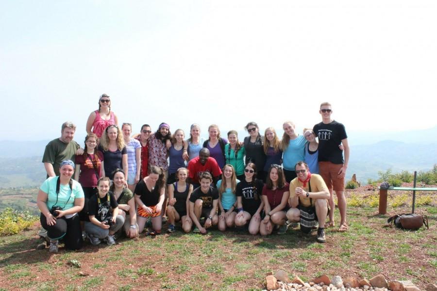 At top of one of a thousand hills in Rwanda